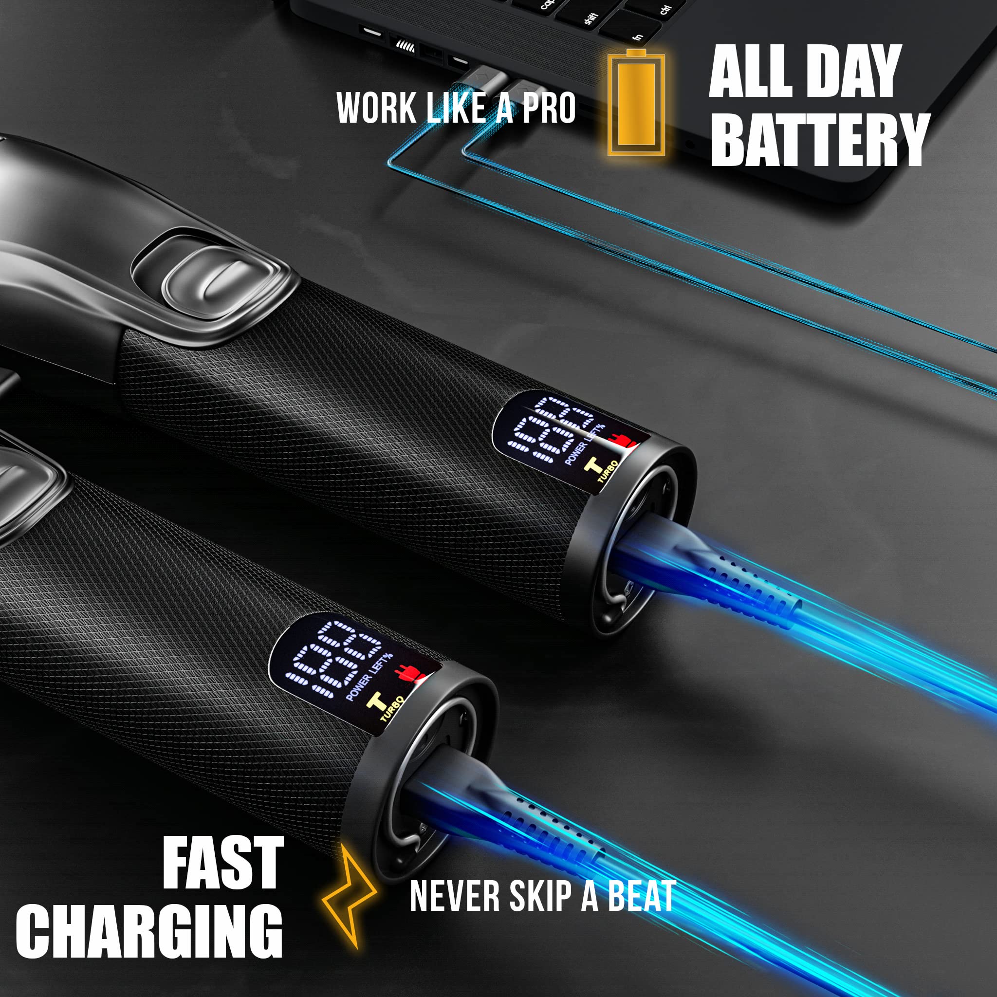 Novah® Professional Hair Clippers for Men, Professional Barber